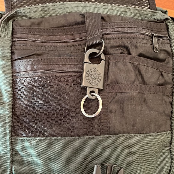 Dark Teal Crossbody Bag with Logo - Picture 6 of 9